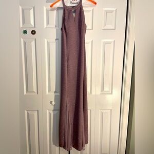 NIGHTWAY formal evening gown SZ 14 altered  Worn once mauve/purple w/ sh…​​​​​​​